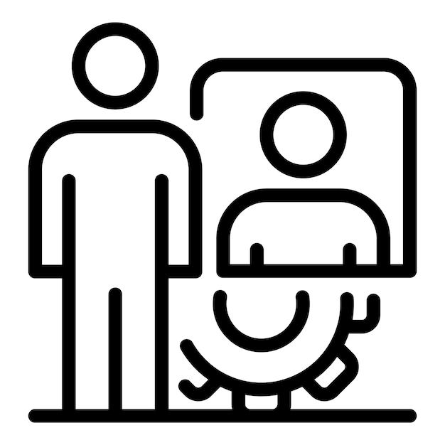 Icono de avatar de videojuego Icono de vector de avatar de videojuego de esquema para diseño web aislado sobre fondo blanco