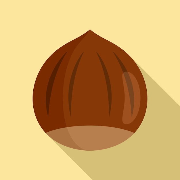Icono de avellana Ilustración plana del icono de vector de avellana para diseño web