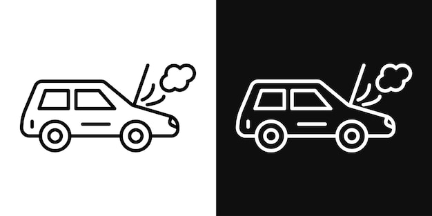 El icono de la avería del coche