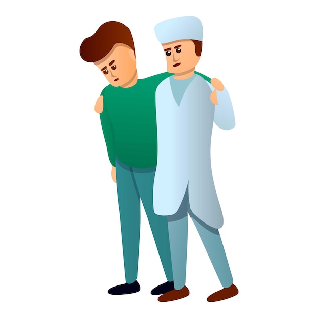 Icono de ayuda médica Icono vectorial de ayuda médica para diseño web aislado en fondo blanco