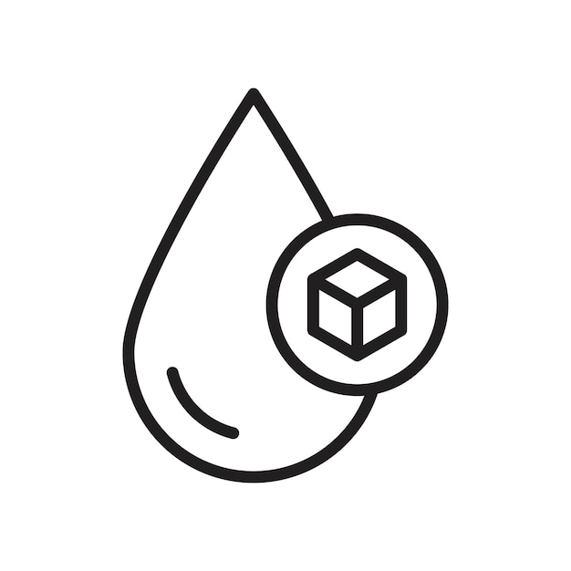 Icono de azúcar en la sangre Contorno delgado simple