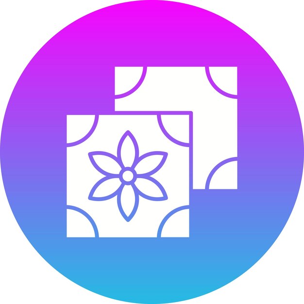 Icono de azulejos de cerámica
