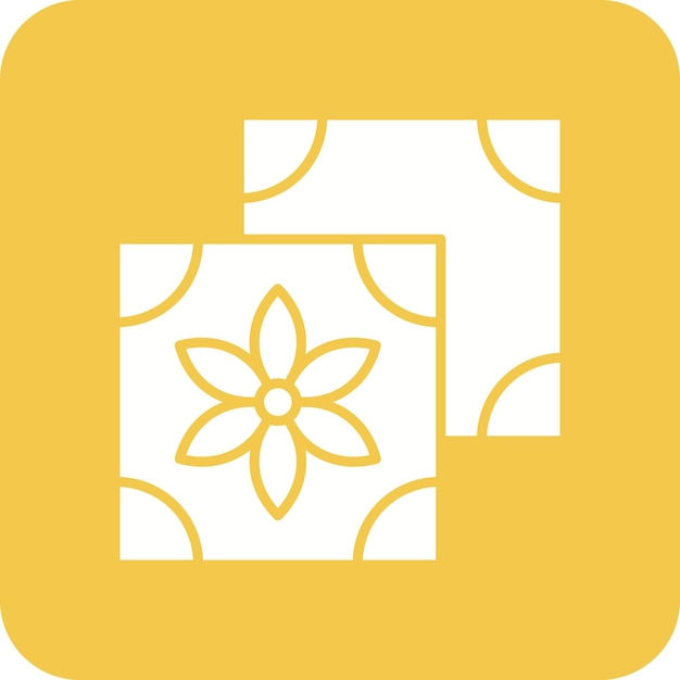Icono de azulejos de cerámica