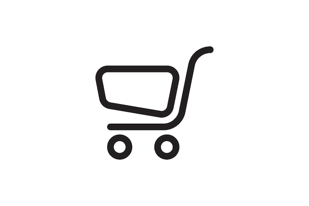 Icono de backet de compras signo de compra para la venta sitio web tienda minorista símbolo de tienda de mercado y comercio