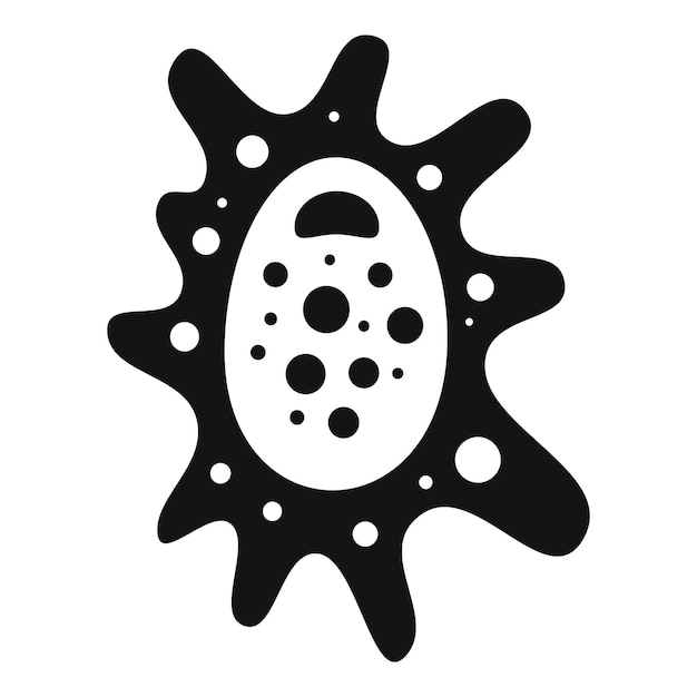 Icono de bacteria Ilustración simple del icono de vector de bacteria para diseño web aislado sobre fondo blanco