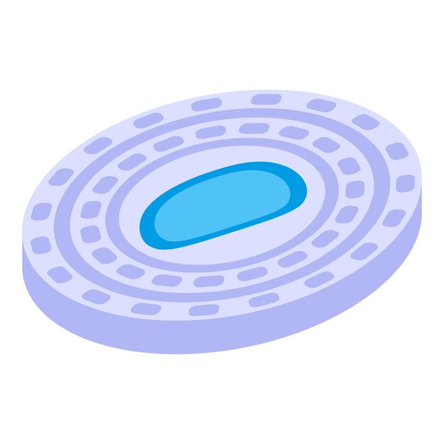 Icono de bacterias parásitas Isométrica del icono de vector de bacterias parásitas para diseño web aislado sobre fondo blanco