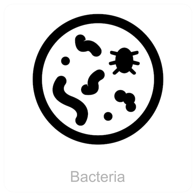 El icono de las bacterias
