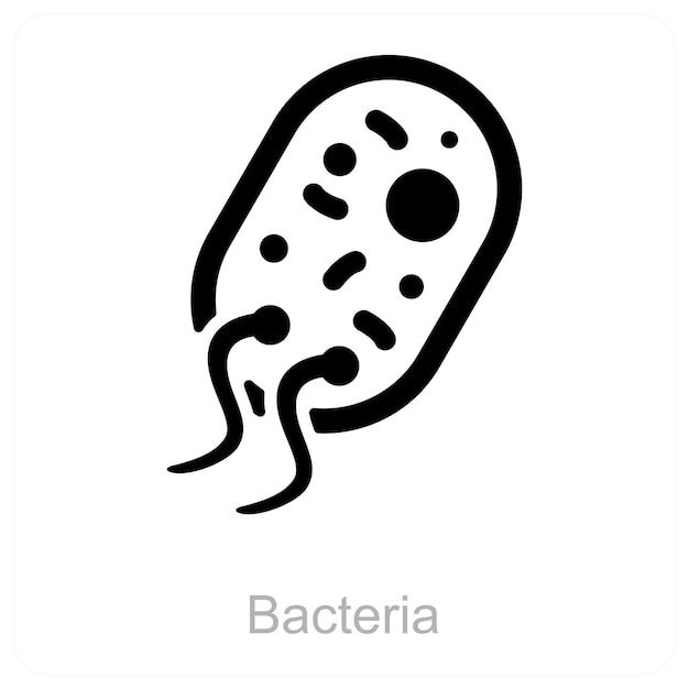 El icono de las bacterias