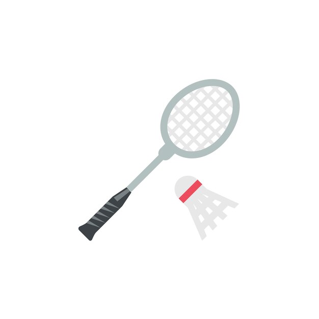 Icono de bádminton Diseño de ilustraciones vectoriales