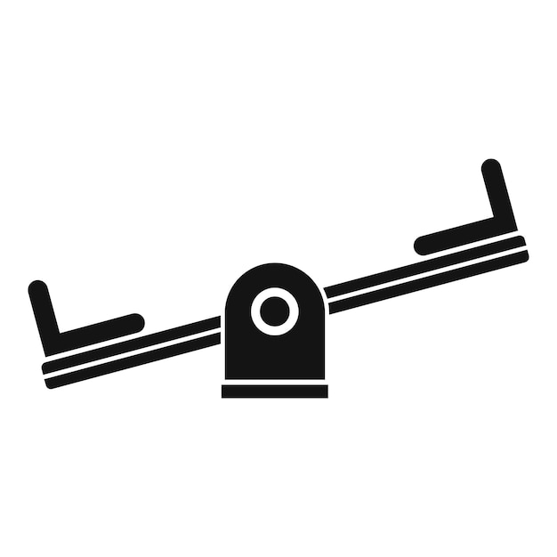 Icono de balancín Ilustración sencilla del ícono vectorial de balacín para la web