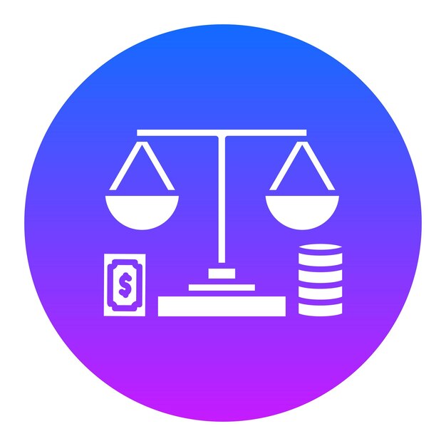 El icono de las balanzas fraudulentas de la justicia