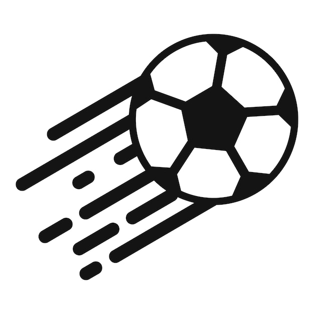Icono de balón de fútbol Ilustración simple del icono de vector de balón de fútbol para diseño web aislado sobre fondo blanco