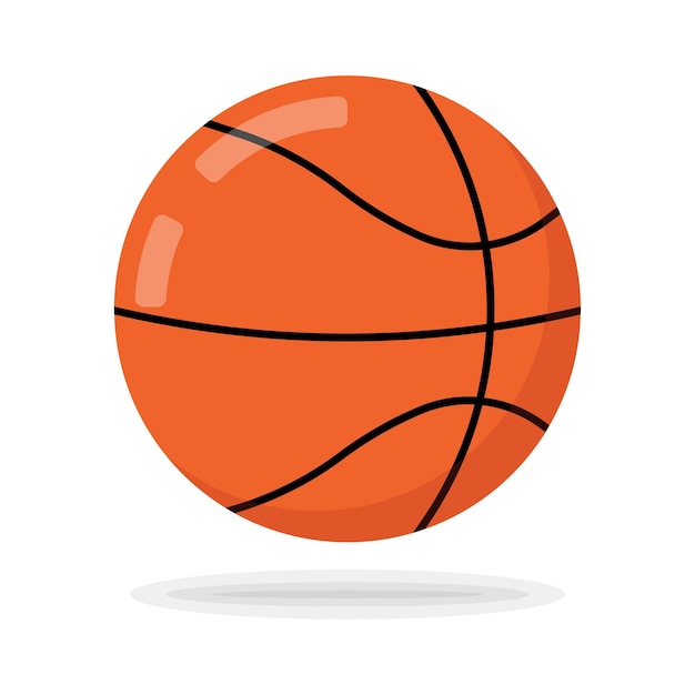 Icono de baloncesto Estilo lineal y plano Icono vectorial
