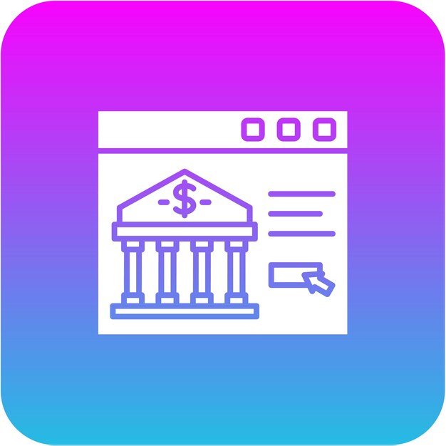 El icono de la banca por Internet