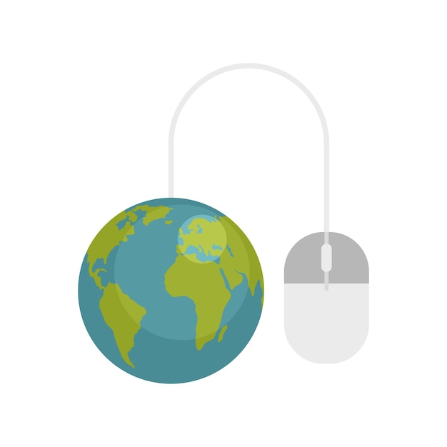 Icono de banca web global Ilustración plana del icono de vector de banca web global para diseño web