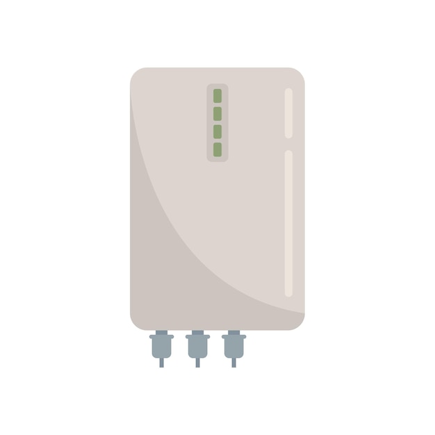 Icono de banco de energía de teléfono móvil vector plano Teléfono de carga Cargador USB móvil aislado