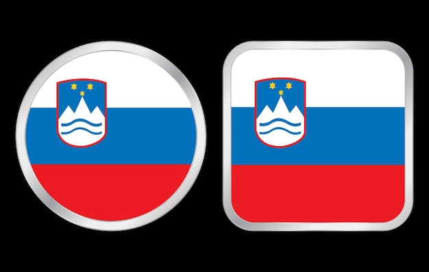 Vector icono de la bandera de eslovenia