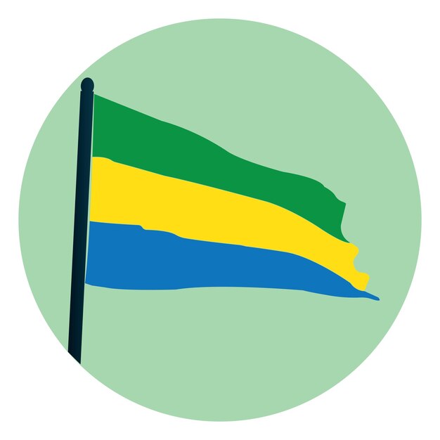 Icono de la bandera de Gabón