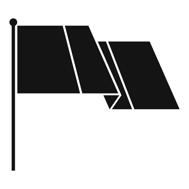 Ícono de bandera Ilustración simple del ícono del vector de bandera para la web