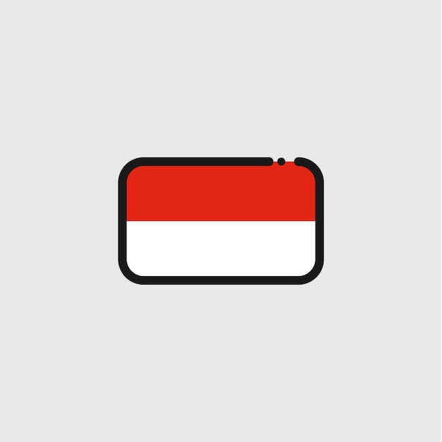 Icono de la bandera de Indonesia