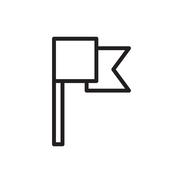 Icono de la bandera del informe Colección de arte de líneas delgadas