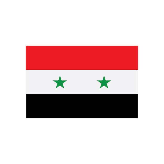 Vector el icono de la bandera de siria