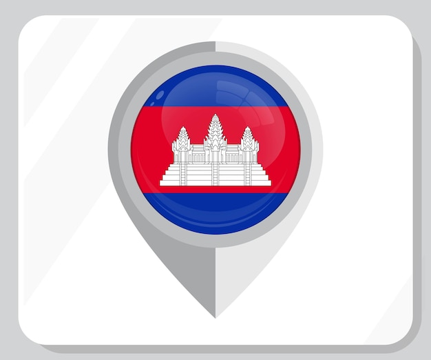Icono de la bandera de la ubicación de Camboya