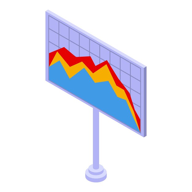Icono de banner de auditoría Isométrico del icono de vector de banner de auditoría para diseño web aislado sobre fondo blanco