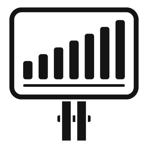 Icono de banner crm simple vector Sistema de plataforma Personalizado del consumidor