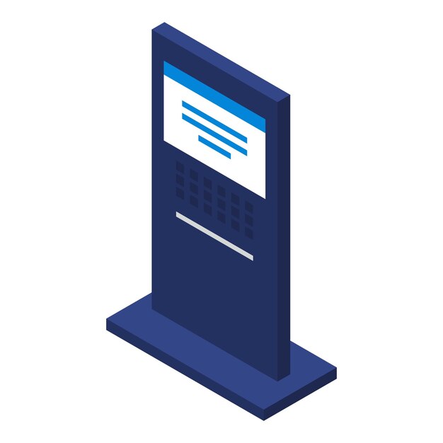 Icono de banner de luz de empresa Isométrico del icono de vector de banner de luz de empresa para diseño web aislado sobre fondo blanco