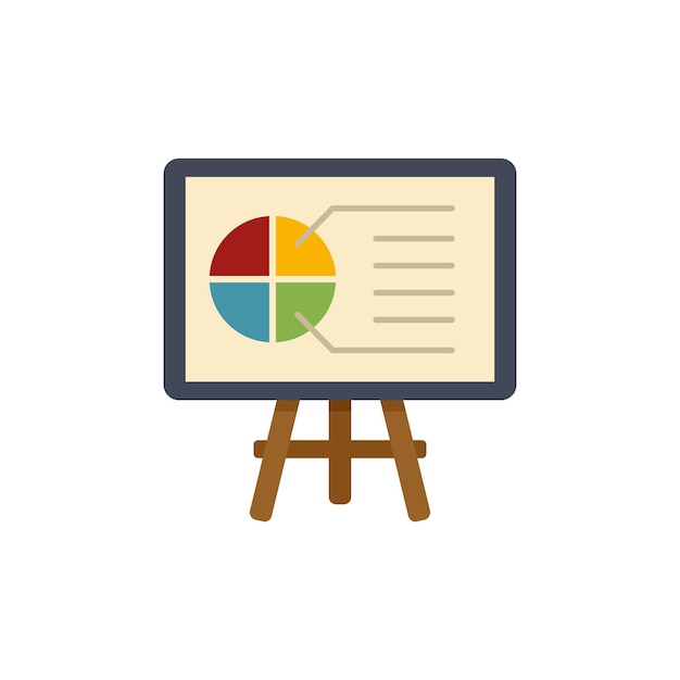 Icono de banner de marketing de afiliados Ilustración plana del icono de vector de banner de marketing de afiliados aislado sobre fondo blanco