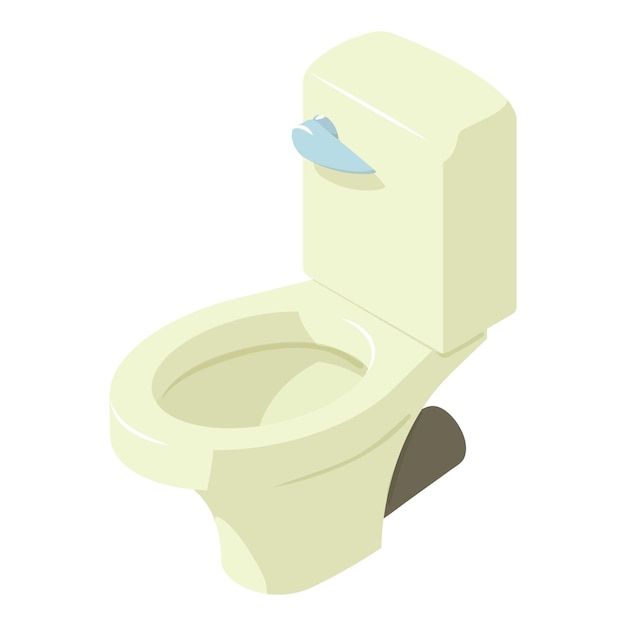Icono de baño Ilustración isométrica del icono de vector de baño para web