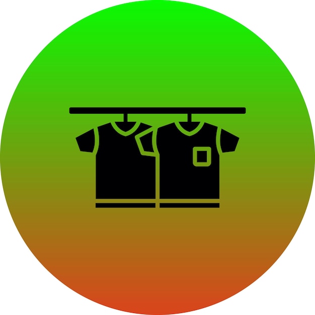 Icono de la barandilla de la ropa