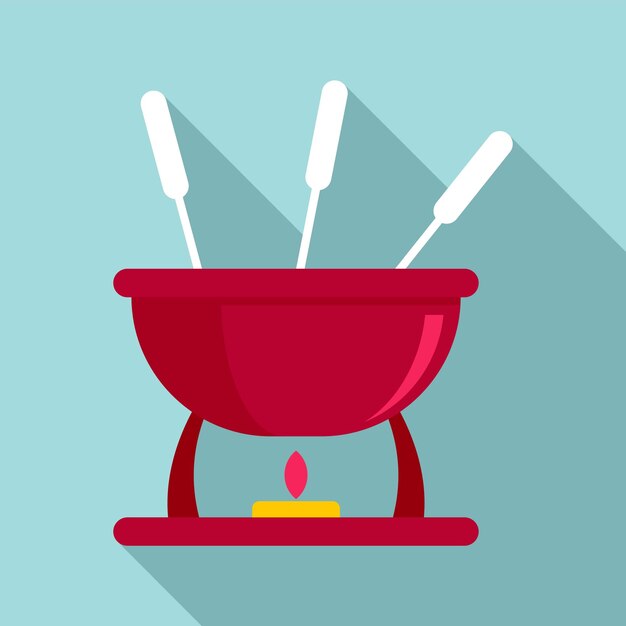 Icono de barbacoa suiza Ilustración plana del icono de vector de barbacoa suiza para diseño web