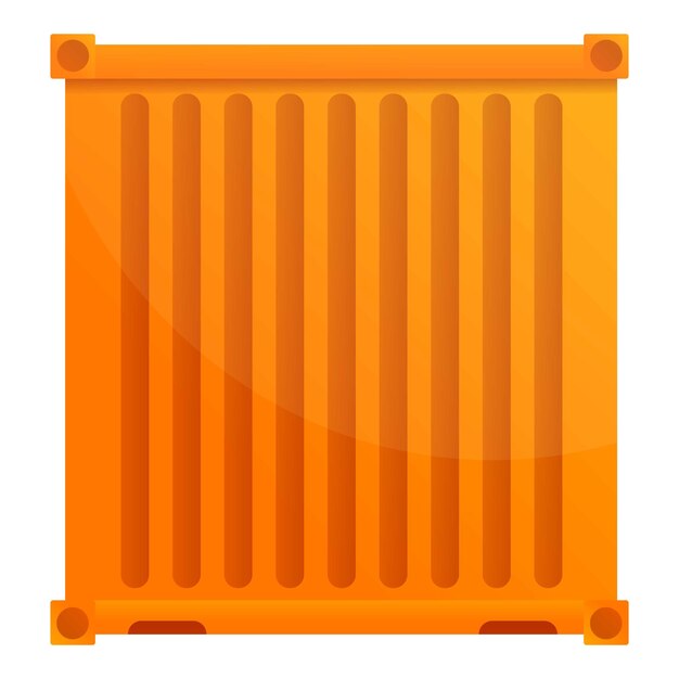 Icono de barco de contenedores de carga Icono vectorial de barco de containers de carga para el diseño web aislado en fondo blanco