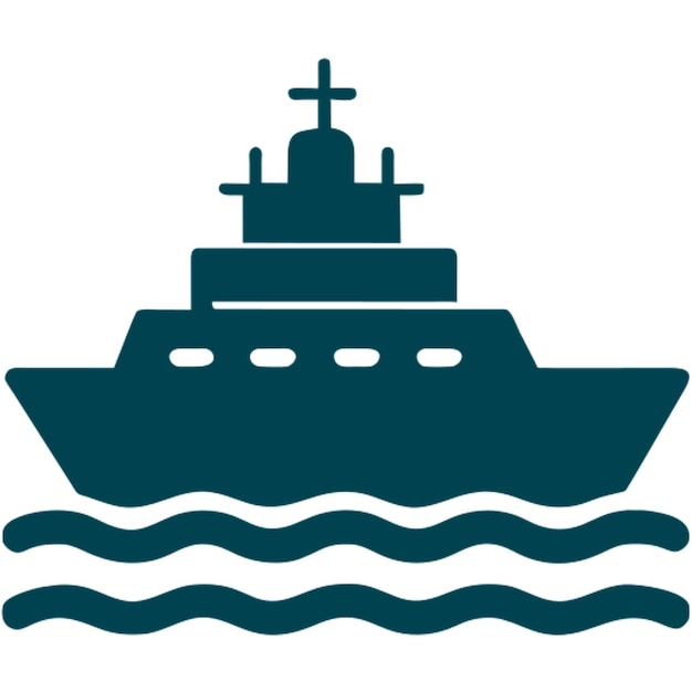 Icono de un barco de guerra