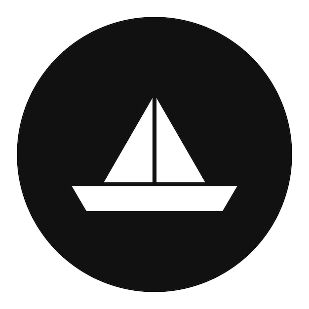 Icono de un barco de papel