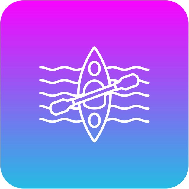 Icono de un barco de remo