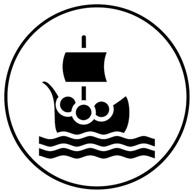 Icono del barco vikingo