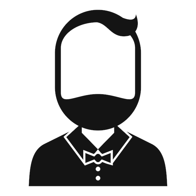Icono de barman Ilustración simple del icono de vector de barman para diseño web aislado sobre fondo blanco