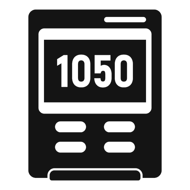 Icono del barómetro del tablero Ilustración simple del icono de vector del barómetro del tablero para diseño web aislado sobre fondo blanco