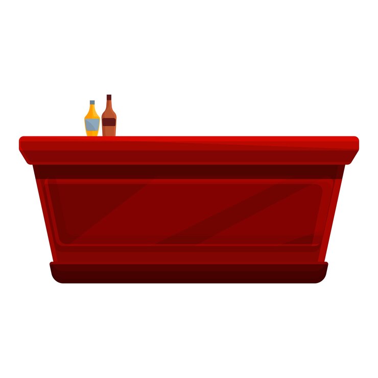 Vector icono de barra de cerveza caricatura de icono de vector de barra de cerveza para diseño web aislado sobre fondo blanco
