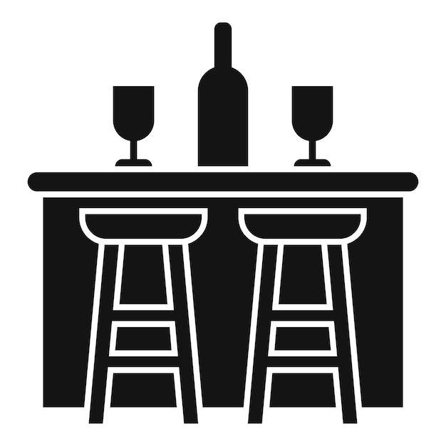 Icono de barra de cerveza vector simple Café pub Escritorio de comida