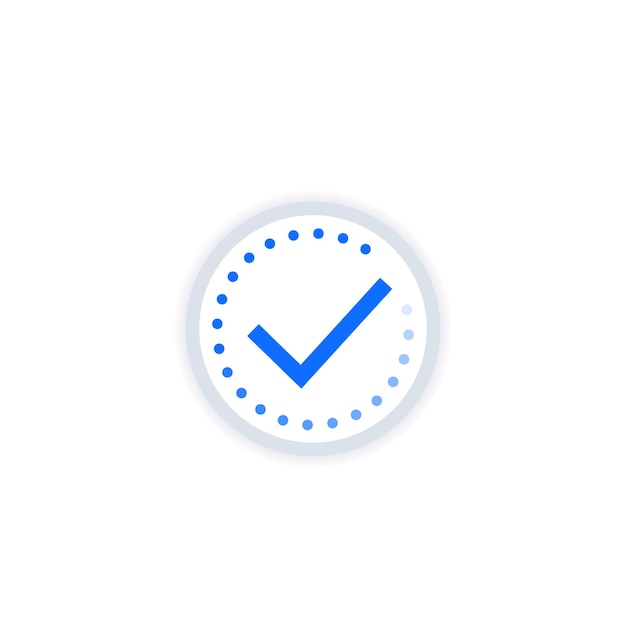 icono de la barra de progreso completado