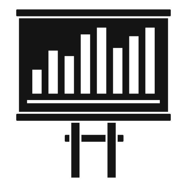Icono de barras de gráfico de impuestos Ilustración simple del icono de vector de barras de gráfico de impuestos para diseño web aislado sobre fondo blanco