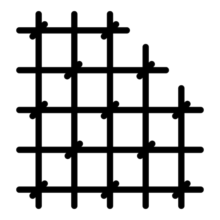 Vector icono de barras de prisión icono de vector de barras de prisión de esquema para diseño web aislado sobre fondo blanco