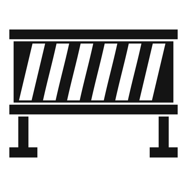 Icono de barrera de tráfico Ilustración sencilla del icono vectorial de pan de barreras de tráfico para la web