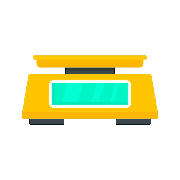 Icono de báscula de laboratorio Ilustración plana del icono de vector de báscula de laboratorio para diseño web