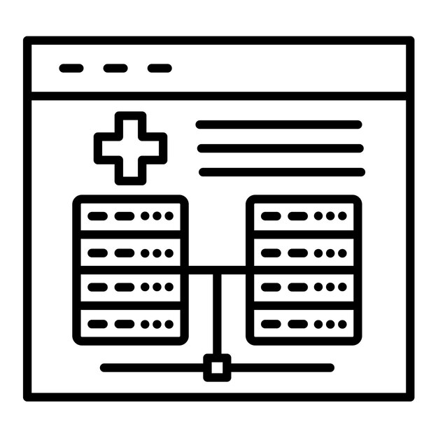 Ícono de la base de datos en línea