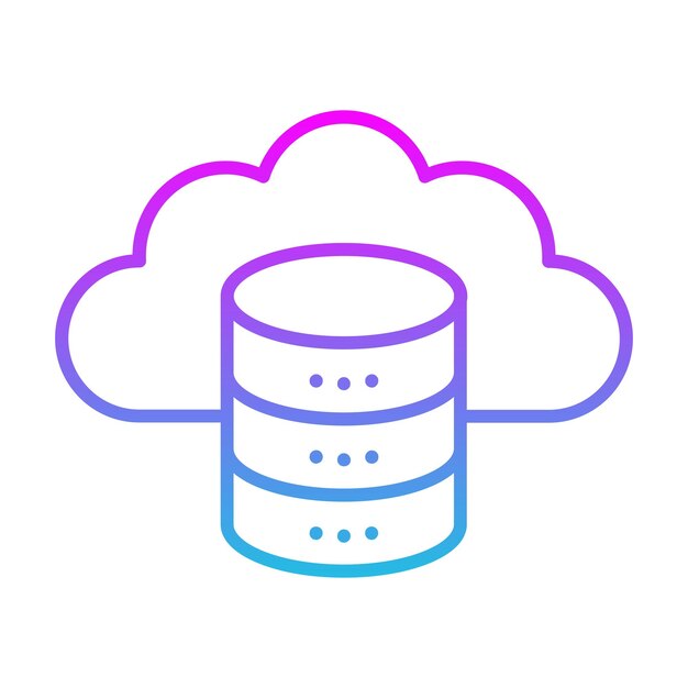Icono de la base de datos en la nube